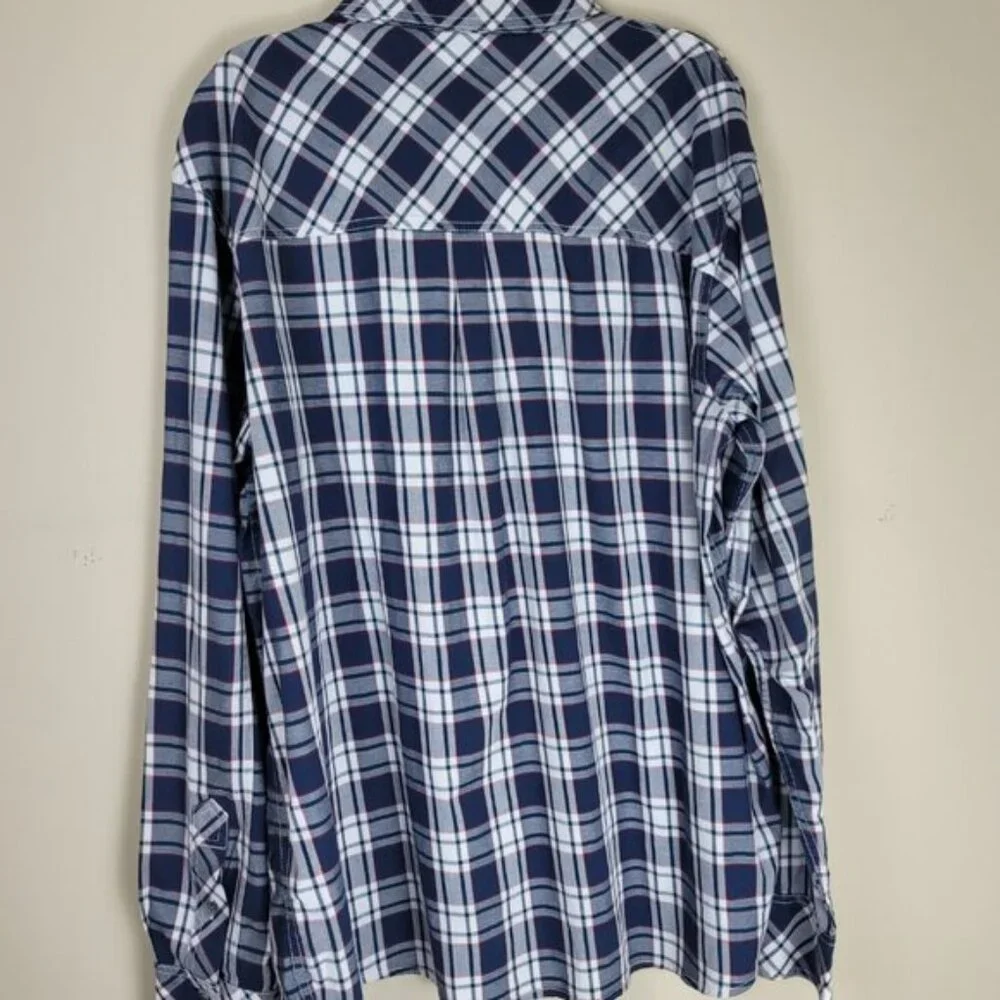True Religion Shirt Mens 3XL Button Down Plaid Western